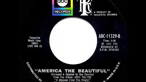 1972 version: Ray Charles - America The Beautiful (stereo 45)