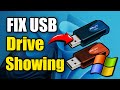 How to Fix a USB Drive Not Working or Showing on Windows 11 PC (Best Method)