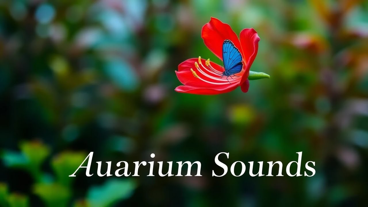 Soothing Water Sounds With Beautiful Fish Tank Visuals