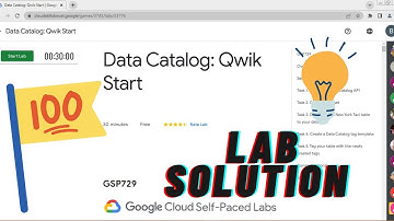 Data Catalog: Qwik Start [GSP729]  Lab Solution Retail Tech 2023