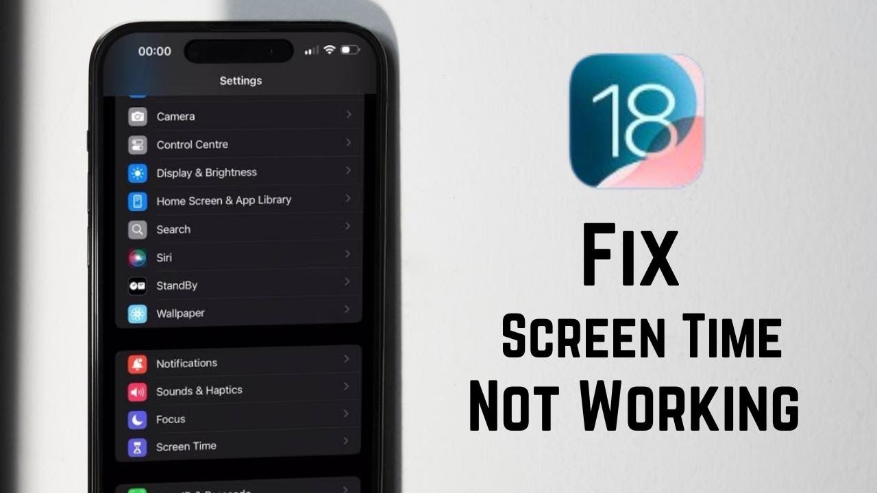 Screen Time Not Working iPhone iOS 18 / Fixed - YouTube