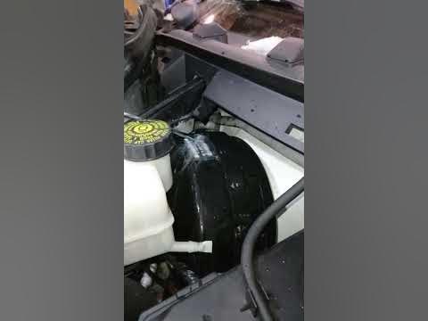 brake booster leak - YouTube