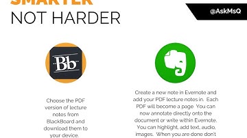 Smarter Not Harder: Annotating Lecture Notes with Evernote