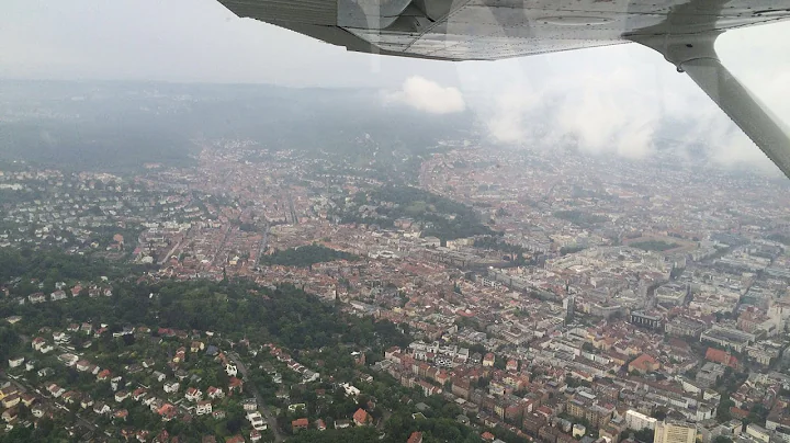 C172 live ATC - sightseeing over Stuttgart