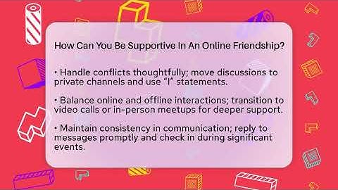 How Can You Be Supportive In An Online Friendship? - Everyday-Networking