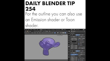 Daily Blender Tip 254 - Easy outline with the inverted hull method (Blender 2.8)