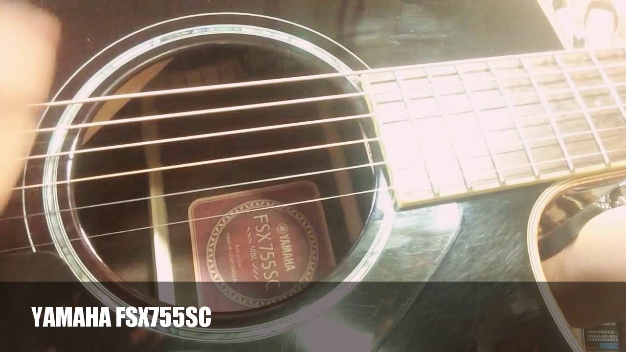 YAMAHA FSX755SC vs Gibson Custom Shop Hummingbird - YouTube