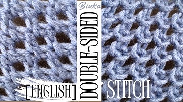 [English] А new original double-sided openwork knitting pattern