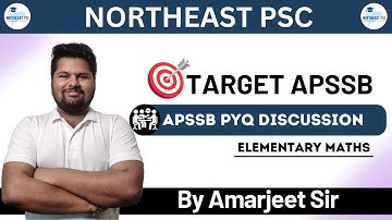 L2 I APSSB PREVIOUS YEAR QUESTIONS I ELEMENTARY MATHS I by Amarjeet Sir #appsc #itanagar #apssb