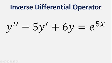 Differential Equation Inverse Differential Operator: y