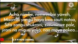 JOMIRESO VOICES TZ- NI RAHA-  video lyrics (  E R M HOPE Channel )