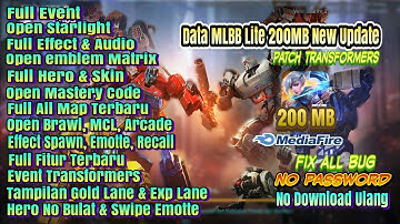 Script Data MLBB Lite 200MB Patch Transformers/Julian Terbaru || No Password || No Clickbait😘