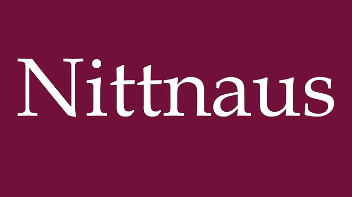 How to Pronounce ''Nittnaus'' Correctly in German
