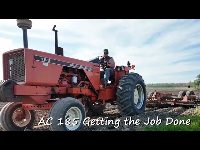 Allis Chalmers 185 running a 14ft Cultimulcher