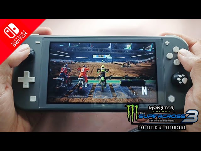 MONSTER ENERGY SUPERCROSS 3 || Nintendo Switch Lite Gameplay