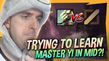 TRYING TO LEARN MID MASTER YI - COWSEP GAMING