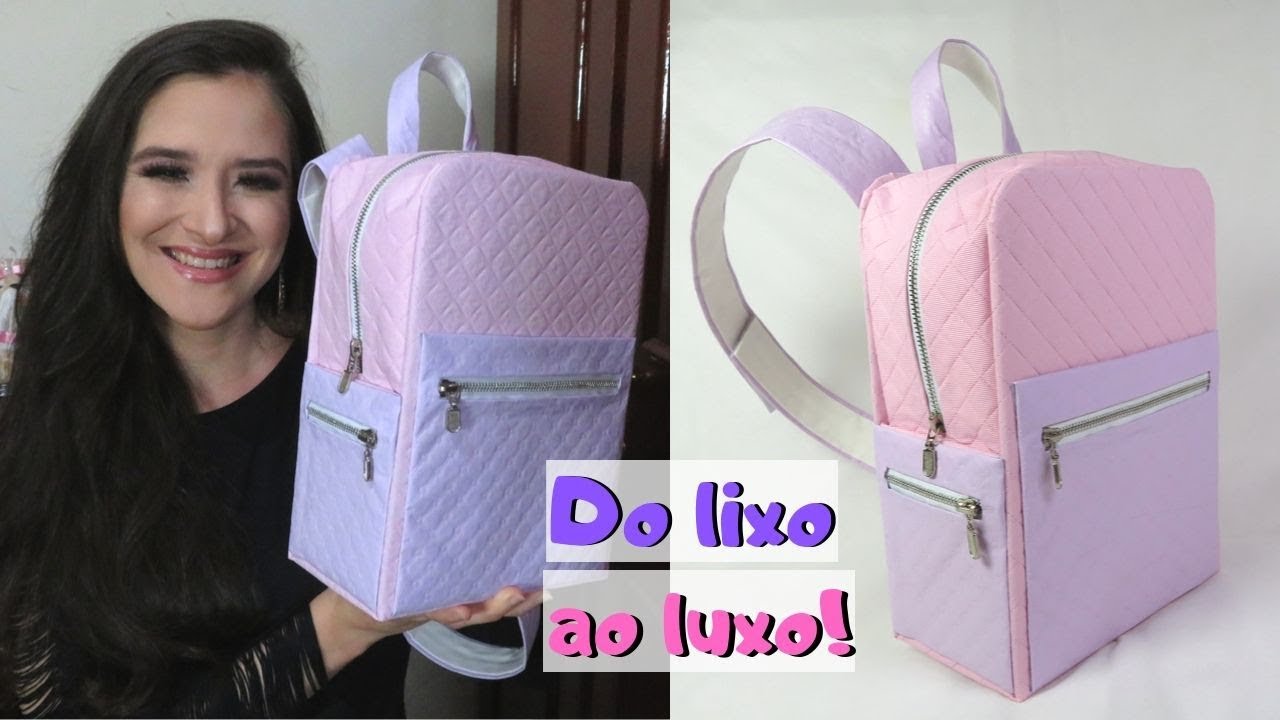 Como fazer mochila com alça transversal usando caixas de leite (fácil e sem costura) | Pricity