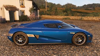 Forza Horizon 4 - 2006 Koenigsegg Ccx - Car Show Speed Jump Crash Test . 1440P 60Fps.
