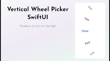 Vertical Full Wheel Picker SwiftUI