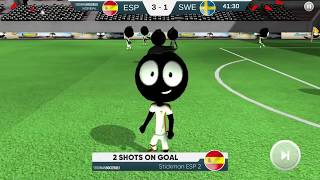 Stickman Soccer -2020 Spain Vs Sweden #Match-55 ~New Stickman Soccer Android Gameplay. screenshot 4