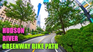 Stress Free Path to Manhattan | Hudson River Greenway Bike Path | NYC