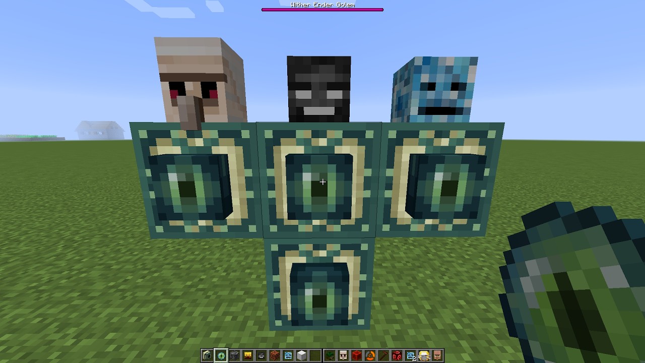 what if you create a Wither Ender Golem Creeper in MINECRAFT - YouTube
