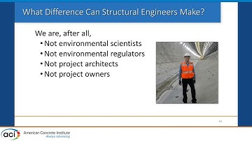 Sustainability and the ACI Building Code: Plans for the 2025 Edition of ACI 318