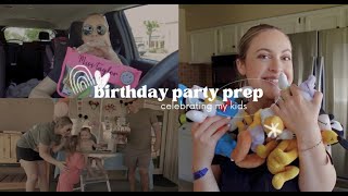 VLOG : birthday party prep + celebrating both of my kids birthdays + small disneyland party + busy!!