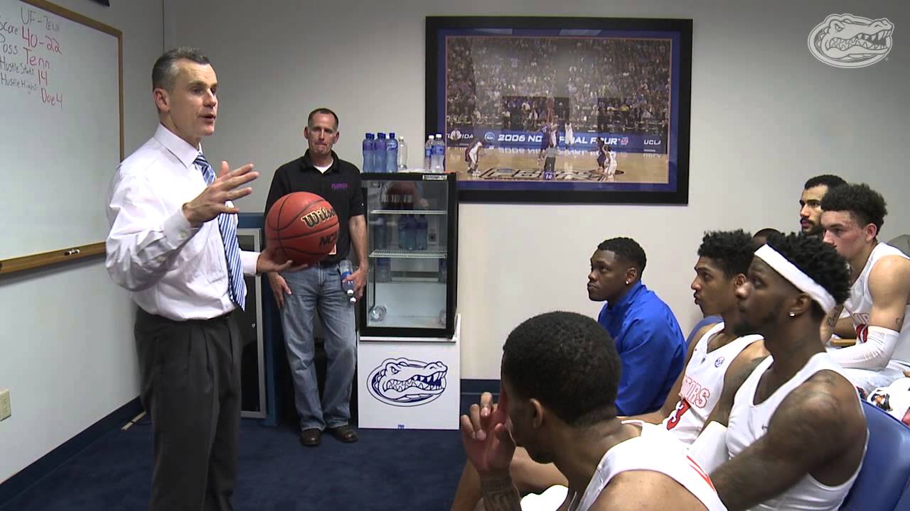 ufr Florida Basketball: Postgame Locker Room - Donovan's 500th Win