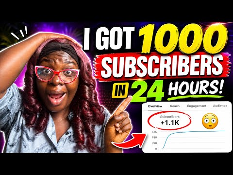 How to Get 1,000 YouTube Subscribers in 24 Hours (2026 Strategy that works FAST)