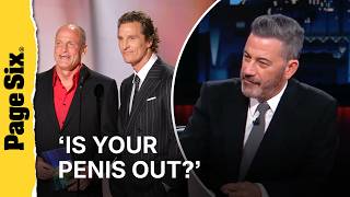 Matthew McConaughey's 'penis out' Emmys hug with Jimmy Kimmel