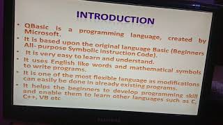 Computer class 6 chapter  Qbasic part 1