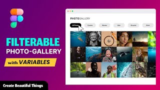 Filterable Image Gallery With Variables In Figma | 2024