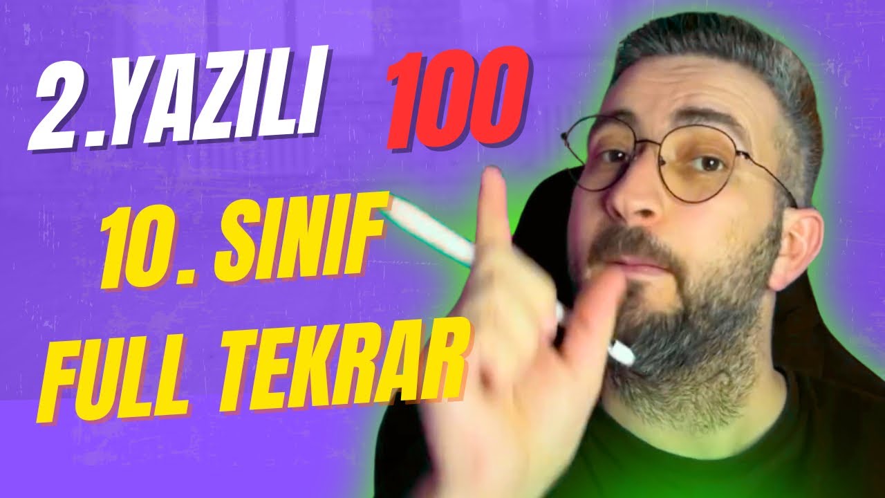 10. sınıf matematik 1. dönem 2. yazılı 100 | full  tekrar