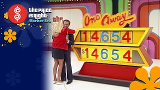 Nervous Contestant Plays a PERFECT Game of ONE AWAY - The Price Is Right 1985