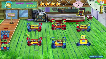 SpongeBob SquarePants Diner Dash Walkthrough - Level #7 - Krusty Krab VII