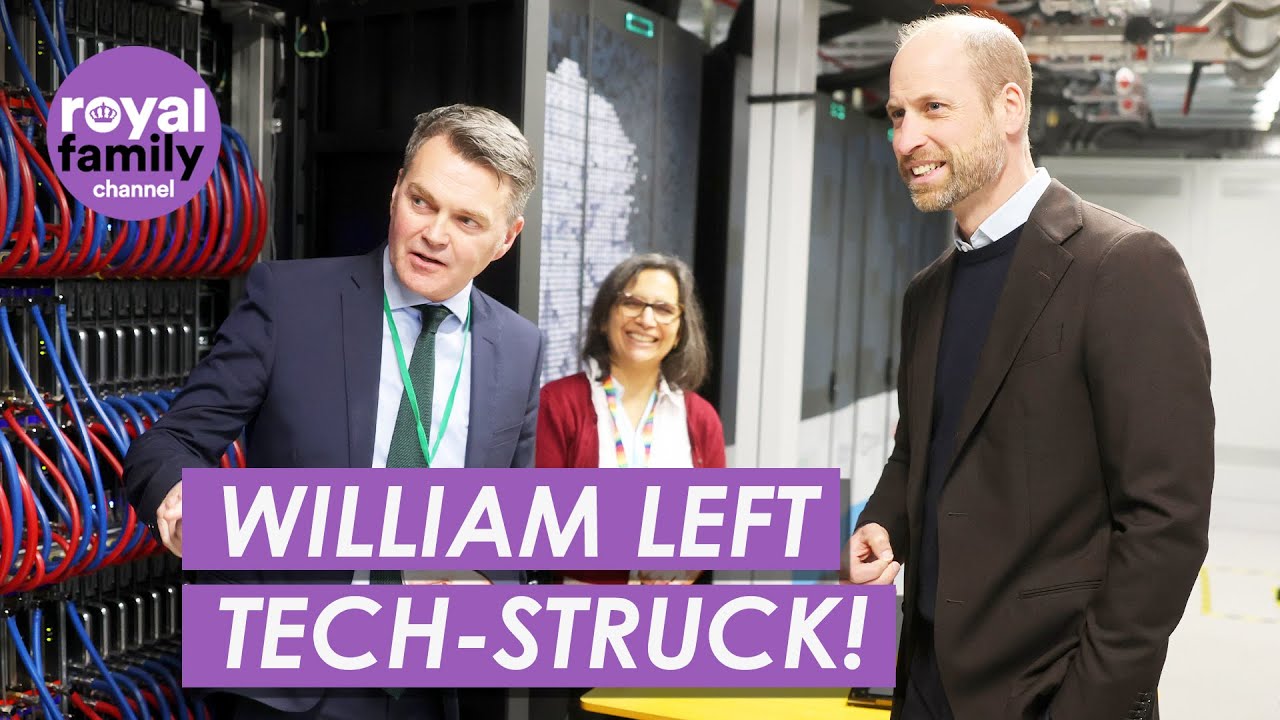 Royal Family Computer Prince William Tours UK’s Most Powerful Supercomputer - YouTube