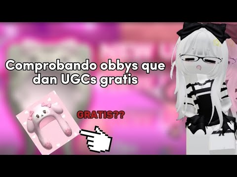 Comprobando obbys que dan UGCS gratis!!♥️✨ #star #XstarRoblox1 #roblox #ugc #desmintiendo #real?
