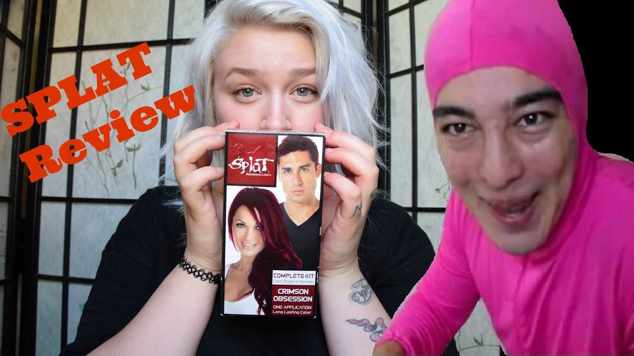 SPLAT Crimson Red Obsession Hair Dye Review On Brown Hair YouTube