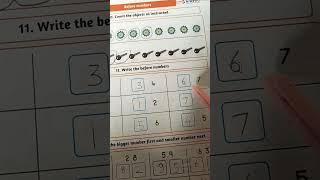 Maths worksheet for ukg class / ukg maths syllbus /sr. Kg maths write the before numbers