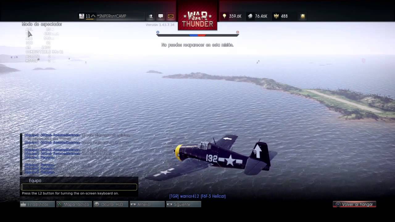 Copia de War Thunder a ltl fight in the chat