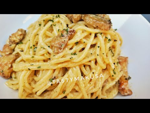 PASTA MACARONI NOODLES SERIES My Way Of Cooking Alfredo With Spaghettini Pasta