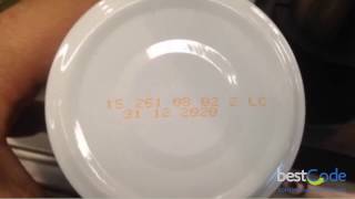 High Speed Bottle Lid Coding