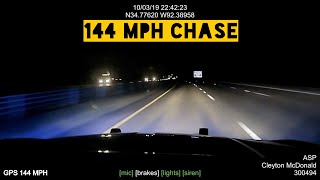 144 MPH Pursuit of Blacked-Out Dodge Charger