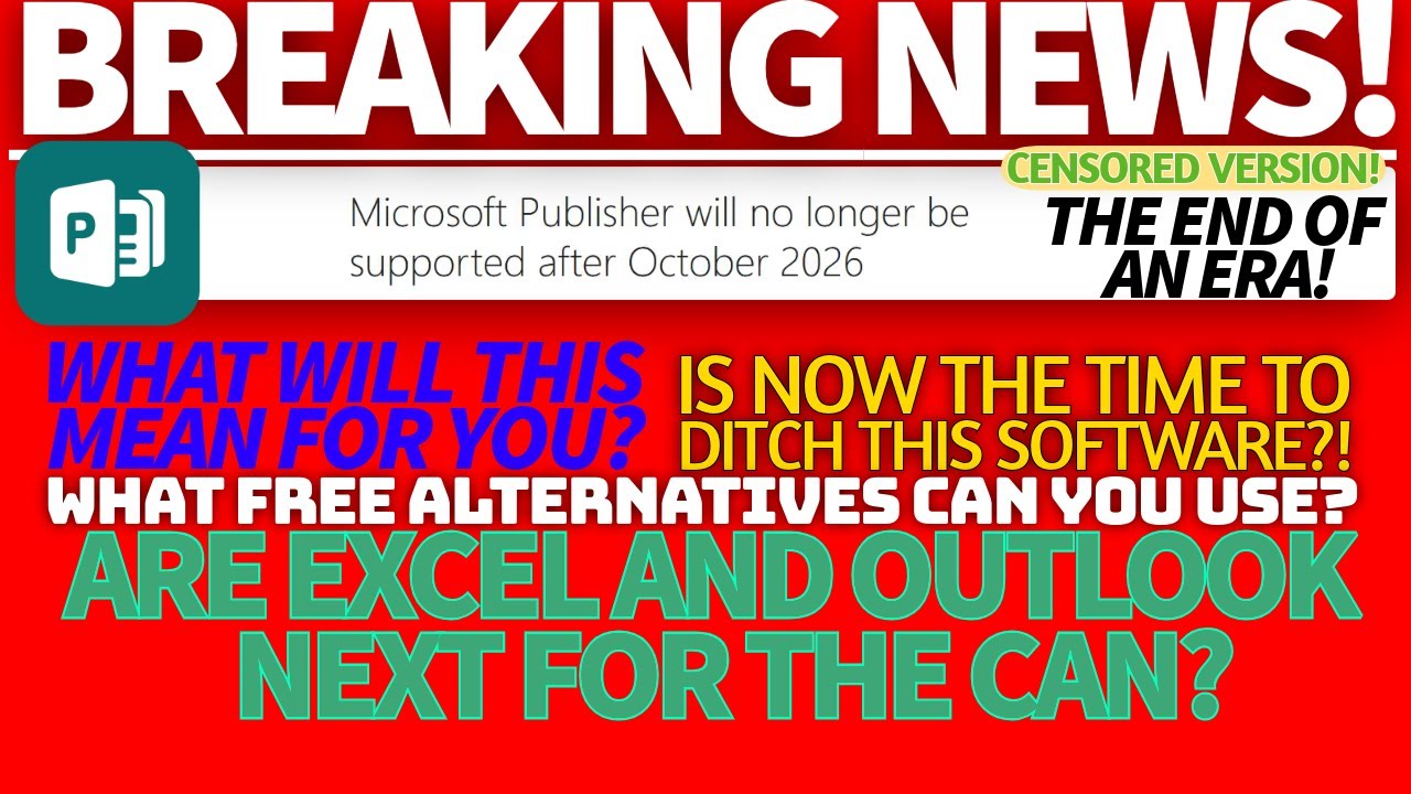 Microsoft Will Be Discontinuing Publisher! But Why? Is there market
