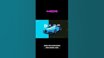 Creative Car Landing Page Using HTML CSS & JS #gsap #js #html #css #webdesign #coding
