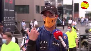 F1 French GP   Daniel Ricciardo   Post Race Interview   YouTube