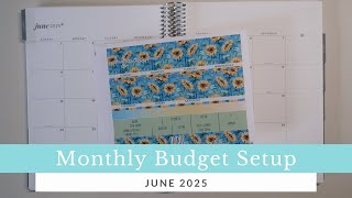 June 2025 Budget Setup