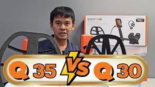 ความแตกต่างระหว่าง Q35 กับ Q30 เครื่องตรวจจับโลหะจากค่าย Quest