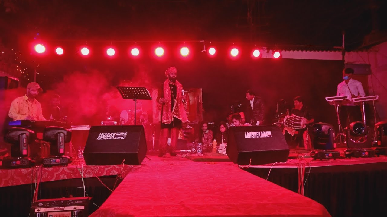 Lat khol Ke Nacho Meri Maa Live performance  Rudrakant Thakur  Abhishek Sound chandametta